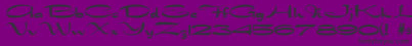 DragonwickFg Font – Black Fonts on Purple Background