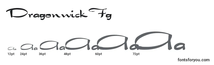 Размеры шрифта DragonwickFg