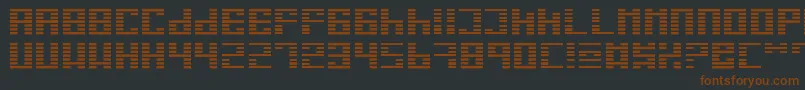 I Font – Brown Fonts on Black Background