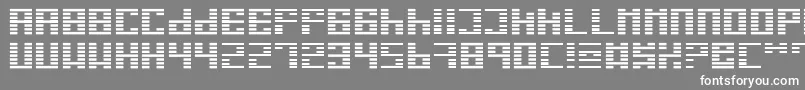 I Font – White Fonts on Gray Background
