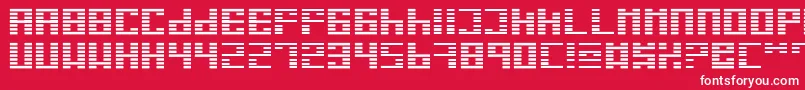 I Font – White Fonts on Red Background