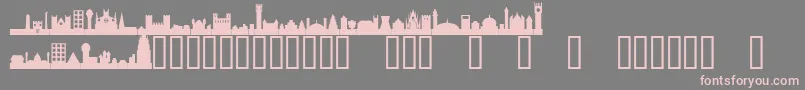 More about CityscapeTM Font CityscapeTM Font – Pink Fonts on Gray Background