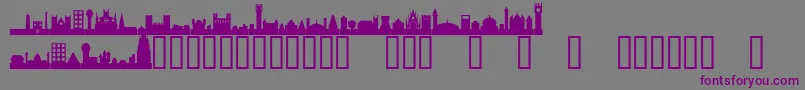 More about CityscapeTM Font CityscapeTM Font – Purple Fonts on Gray Background