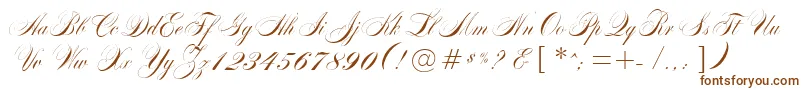 MarkizDeSadScript Font – Brown Fonts on White Background