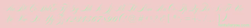 MarkizDeSadScript-Schriftart – Grüne Schriften auf rosa Hintergrund