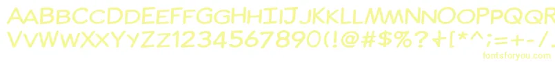 ComicInk Font – Yellow Fonts on White Background