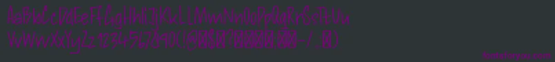Police DkAndorraScript – polices violettes sur fond noir