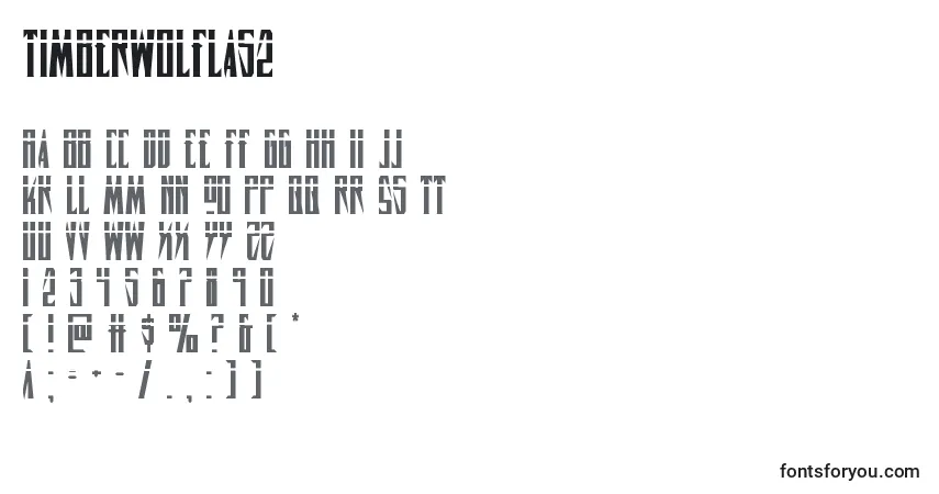 A fonte Timberwolflas2 – alfabeto, números, caracteres especiais