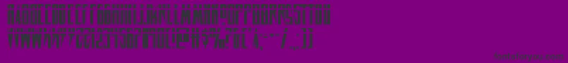 Шрифт Timberwolflas2 – чёрные шрифты на фиолетовом фоне