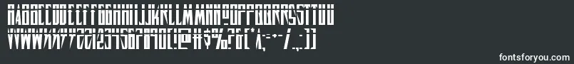 Шрифт Timberwolflas2 – белые шрифты на чёрном фоне