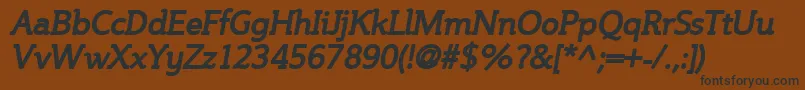 Steinbi Font – Black Fonts on Brown Background