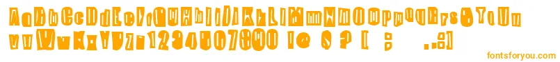 SkippyGreeny Font – Orange Fonts on White Background