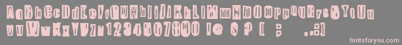 SkippyGreeny Font – Pink Fonts on Gray Background