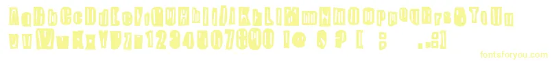 SkippyGreeny Font – Yellow Fonts on White Background