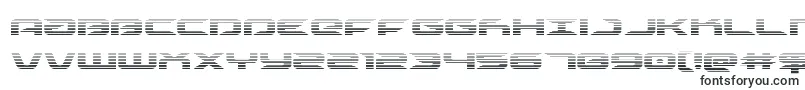 Шрифт Drivescan – вытянутые шрифты