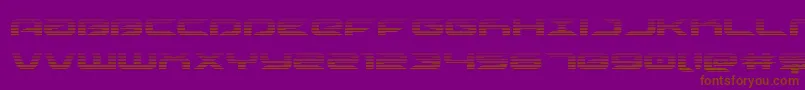 Drivescan Font – Brown Fonts on Purple Background