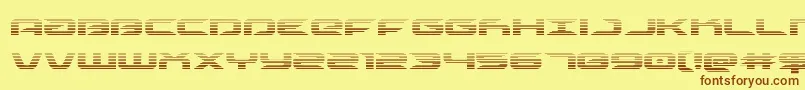 Drivescan Font – Brown Fonts on Yellow Background