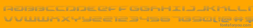 フォントDrivescan – オレンジの背景に灰色の文字