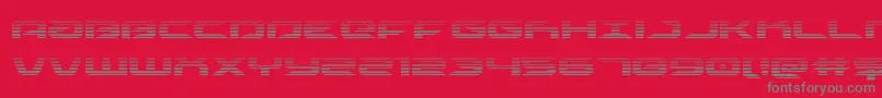 Police Drivescan – polices grises sur fond rouge
