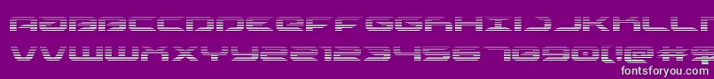 Drivescan Font – Green Fonts on Purple Background