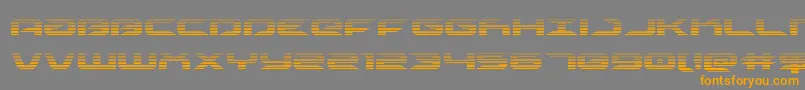 Drivescan Font – Orange Fonts on Gray Background
