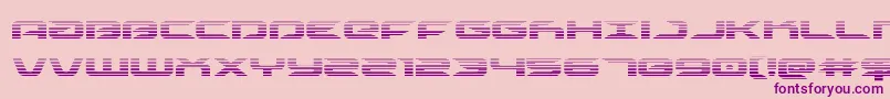 Drivescan Font – Purple Fonts on Pink Background