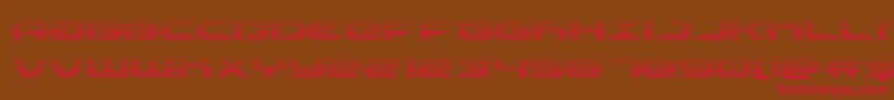 Drivescan Font – Red Fonts on Brown Background