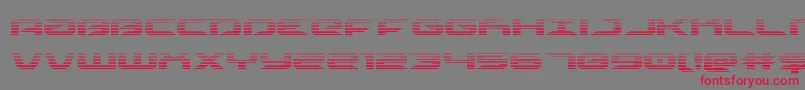 Drivescan Font – Red Fonts on Gray Background