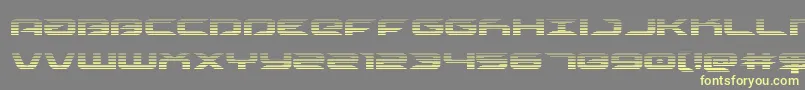 Drivescan Font – Yellow Fonts on Gray Background