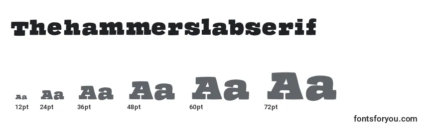 Thehammerslabserif Font Sizes