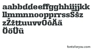 EnschedeserialHeavyRegular font – estonian Fonts