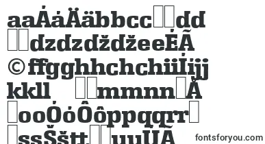 EnschedeserialHeavyRegular font – slovak Fonts