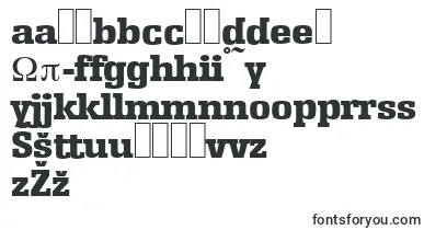 EnschedeserialHeavyRegular font – lithuanian Fonts