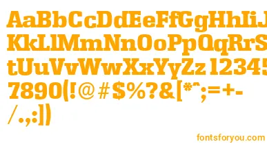 EnschedeserialHeavyRegular font – Orange Fonts