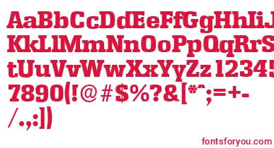 EnschedeserialHeavyRegular font – Red Fonts