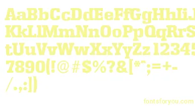 EnschedeserialHeavyRegular font – Yellow Fonts