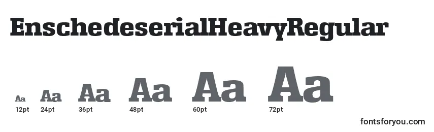 EnschedeserialHeavyRegular font sizes