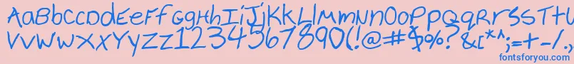 More about Cheyenneb Font Cheyenneb Font – Blue Fonts on Pink Background