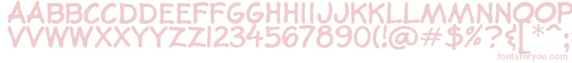 Fonte BookIllustratorsHandwriting – fontes cor-de-rosa