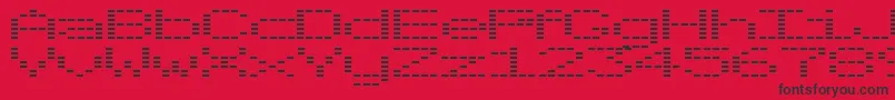 OtoTanpa Font – Black Fonts on Red Background