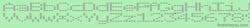 フォントOtoTanpa – 緑の背景に灰色の文字