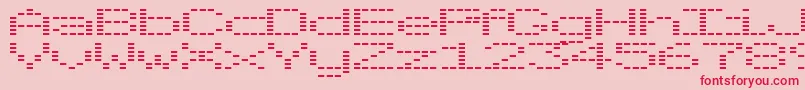 OtoTanpa Font – Red Fonts on Pink Background