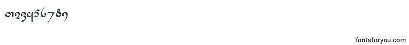 Tencele-Schriftart – Schriften für Zahlen und Nummern