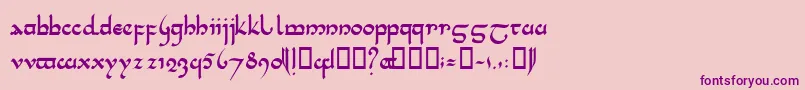 More about Tencele Font Tencele Font – Purple Fonts on Pink Background