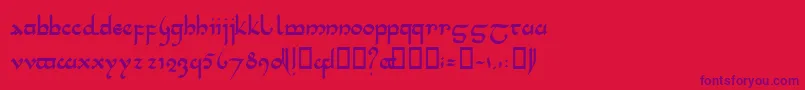 More about Tencele Font Tencele Font – Purple Fonts on Red Background