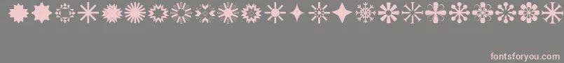 Stars1 Font – Pink Fonts on Gray Background