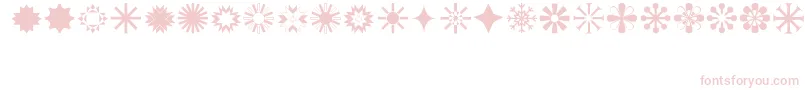 Stars1 Font – Pink Fonts on White Background