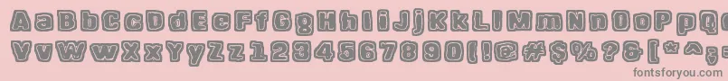 HangenHenki Font – Gray Fonts on Pink Background
