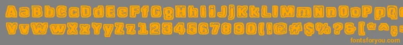 More about HangenHenki Font HangenHenki Font – Orange Fonts on Gray Background