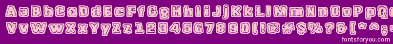 HangenHenki Font – Pink Fonts on Purple Background
